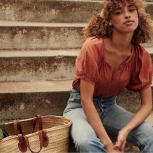 Down June Top in Tierra worn once new condition